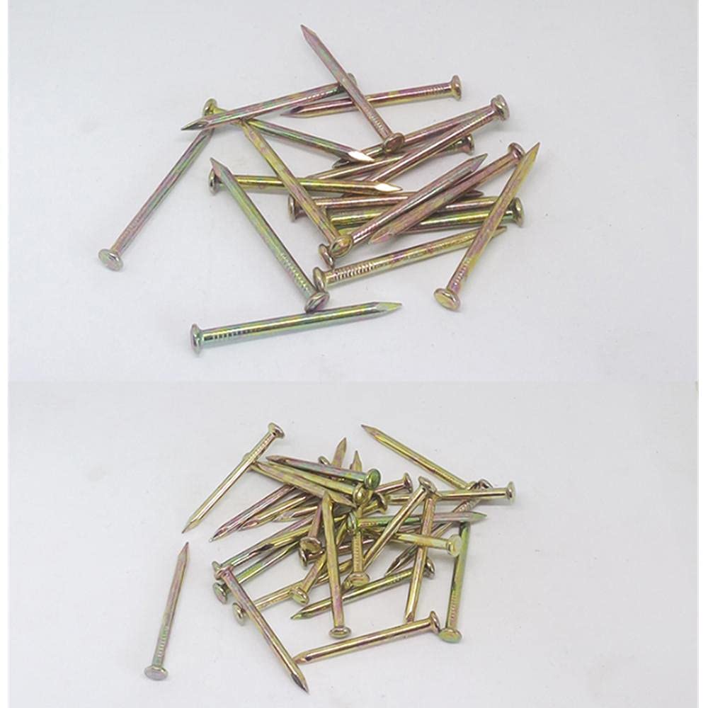 Clavos de acero inoxidable para herrajes, Clavos for madera, clavos for pared, finos for cemento y hormigón, puntas largas de alta resistencia - 50 mm (2 pulgadas) * 42 unidades(0.6 Inch 16mm*400pcs)