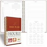 Only Zest Daily Planner with Hourly Schedule – Aesthetic Spiral To-Do List Notebook for Work, Appointments and Tasks | Undated Daily Planner, Hourly Organizer to Stay Focused
