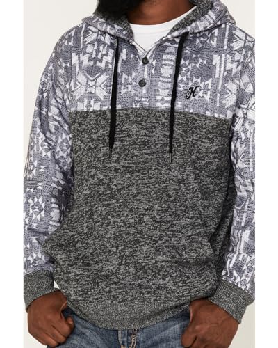 HOOEY Mens Jimmy Hoody M Grey/Aztec3