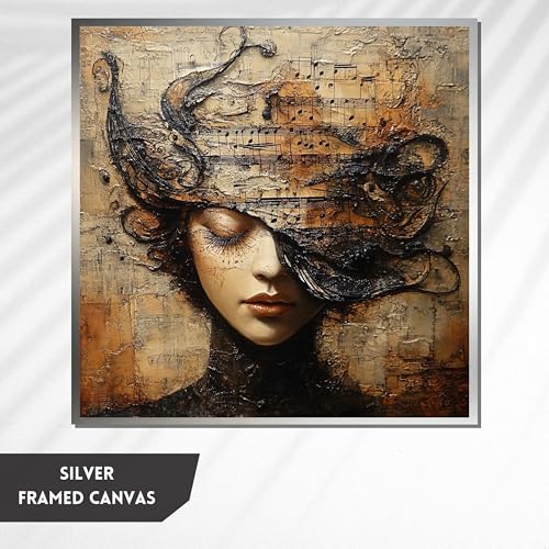 Toile artistique Esprit musical tableau texturé premium