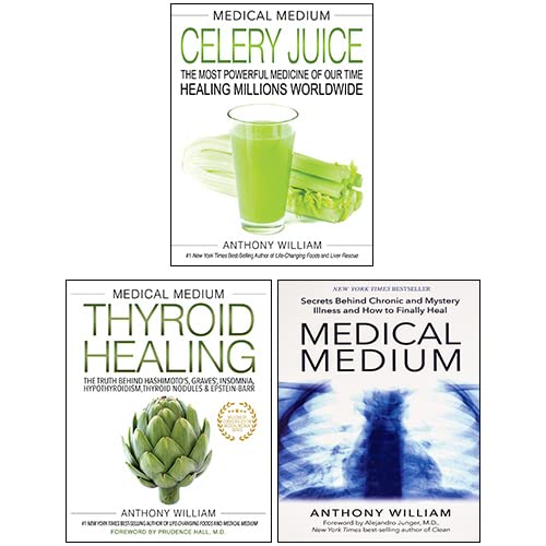 Medical Medium 3 Books Collection Set By Anthony William (Thyroid Healing, Celery Juice, Medical