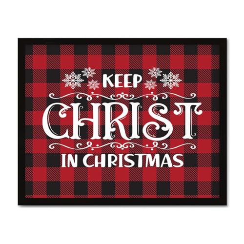 Panneau Keep Christ in Christmas pour une décoration de fenêtre festive
