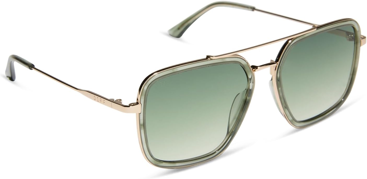DIFF Jordan Designer Oversized Navigator Sunglasses for Women | 100% UVA/UVB Protection | Solid Frames - Image 5