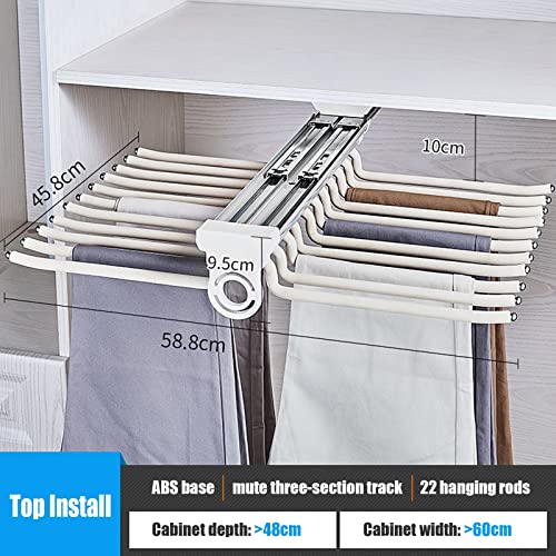 Cintre pantalon extensible 22 bras pour dressing ordonné