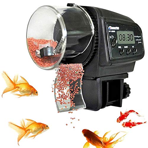Taiyo Pluss Discovery Plastic Automatic Food Timer, Size: (10.6X10.3 Cm) (Lxh) Digital Automatic Food Feeder For Aquarium Fish Tank (Af2009D) 4
