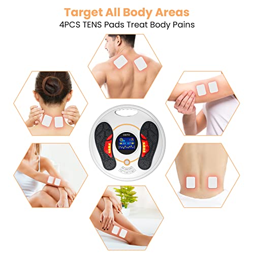 Osito Foot Circulation Stimulator, Ems &Tens Foot Massager, Electric Foot Stimulator Improves Circulation, Feet Legs Nerve Muscle Stimulator Relieves Body Pain And Neuropathy(Fsa Or Hsa Eligible) #TOP3