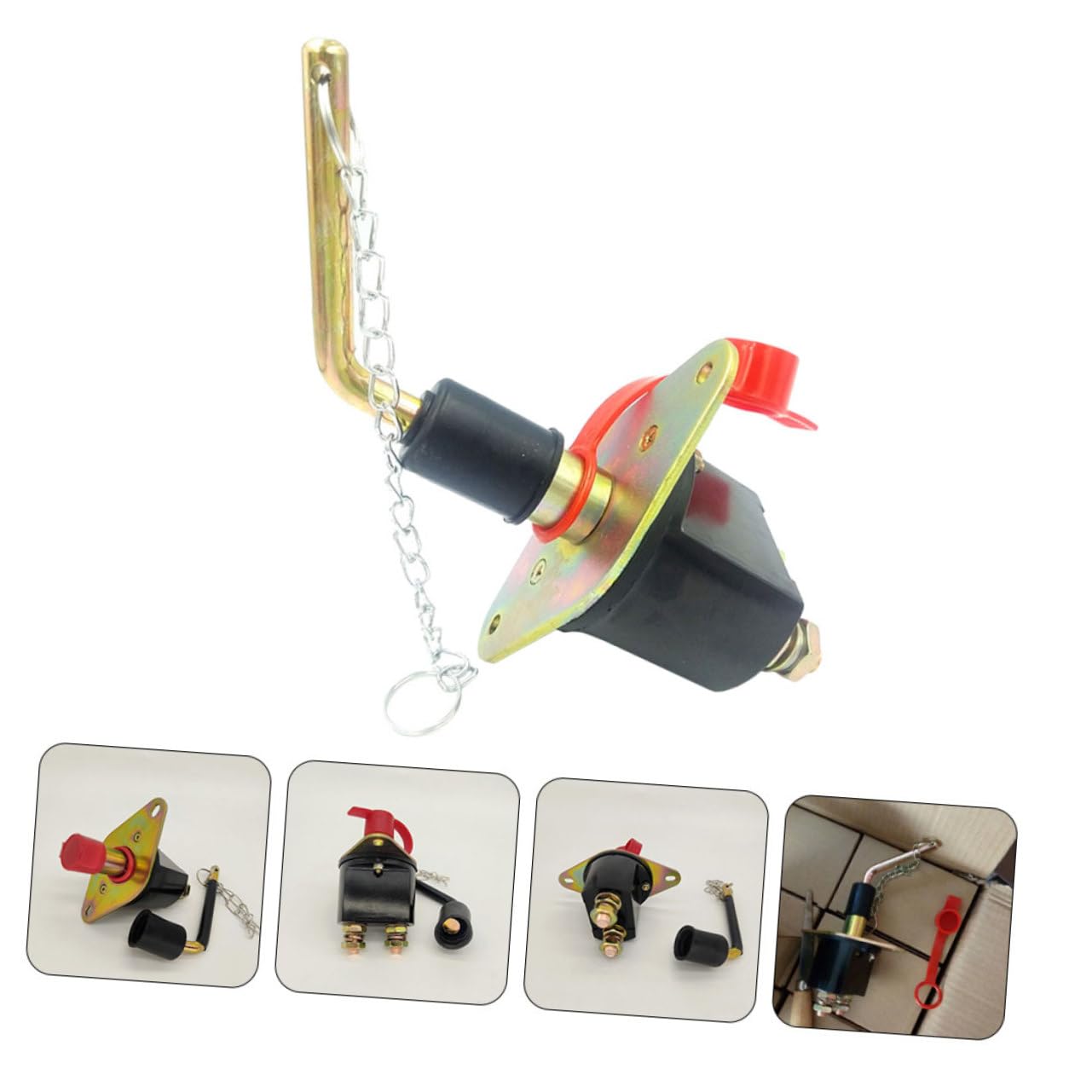 Interruttore Abs 100/200a Metallo Rame Batteria 12/24v | Scollegamento Elettrico, Installazione Facile e Design Compatto, Controllo Manuale per Auto e Altri Mezzi
