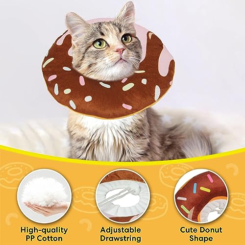 Collier conique doux pour chat ajustable après chirurgie