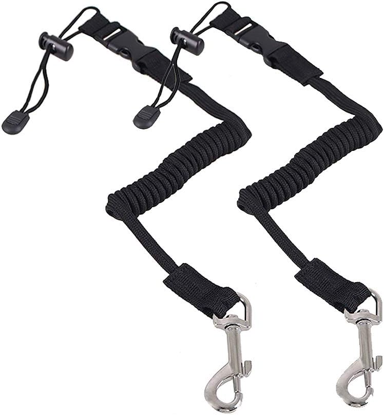 2 Pack Kayak Rod Leash Paddle Safety Boat Fishing Rod Leash
