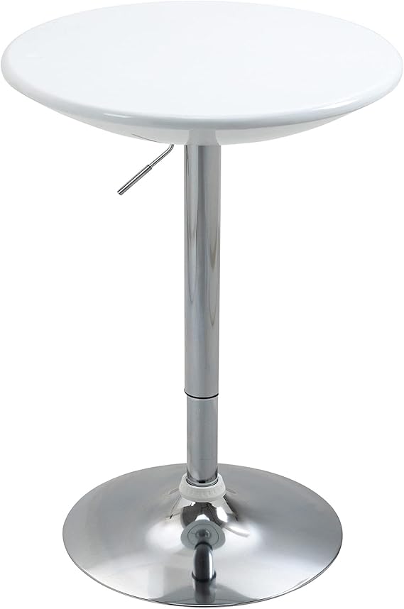 HOMCOM Bartisch moderner Esstisch höhenverstellbarer Bistrotisch ...