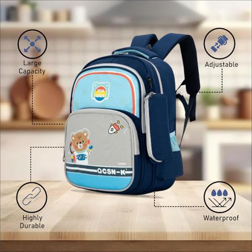 Image of Tinytot 22 Litre 17-Inch Waterproof Large School Bag for Boys & Girls, Kids School Bag, School Backpack for Girls and Boys, for Kids, Ideal for Children