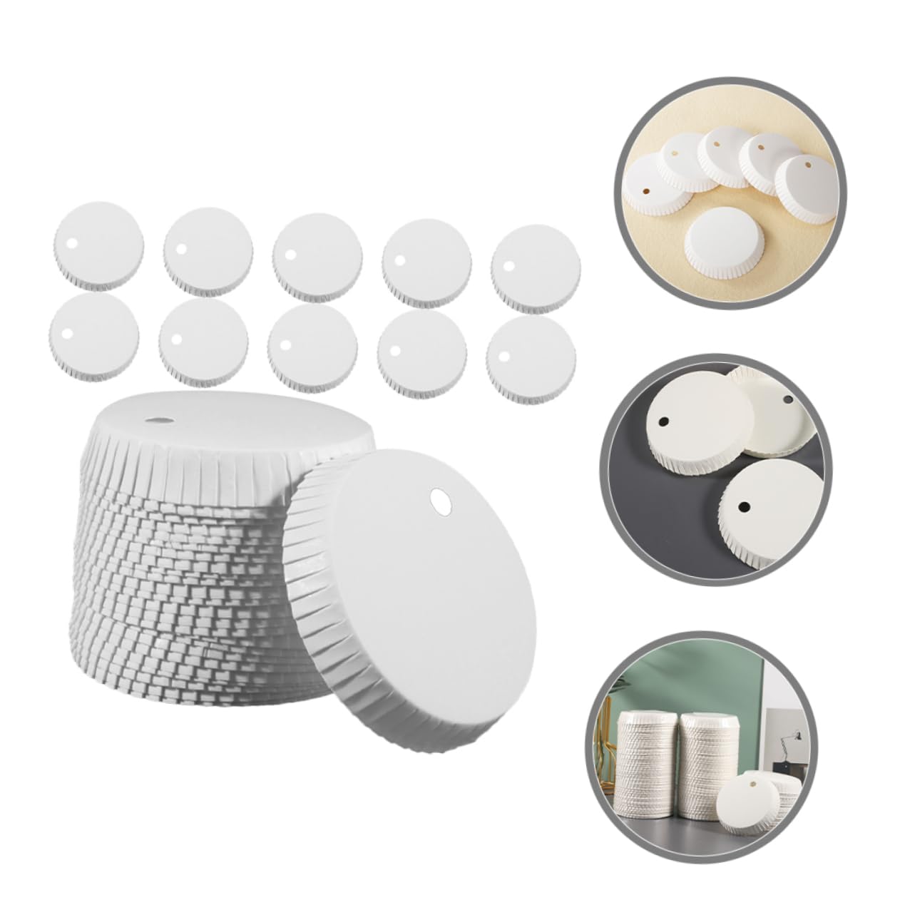 Cabilock Paper Cup Covers 200pcs Disposable Drink Covers for Hotel Mismatched Cup Lids