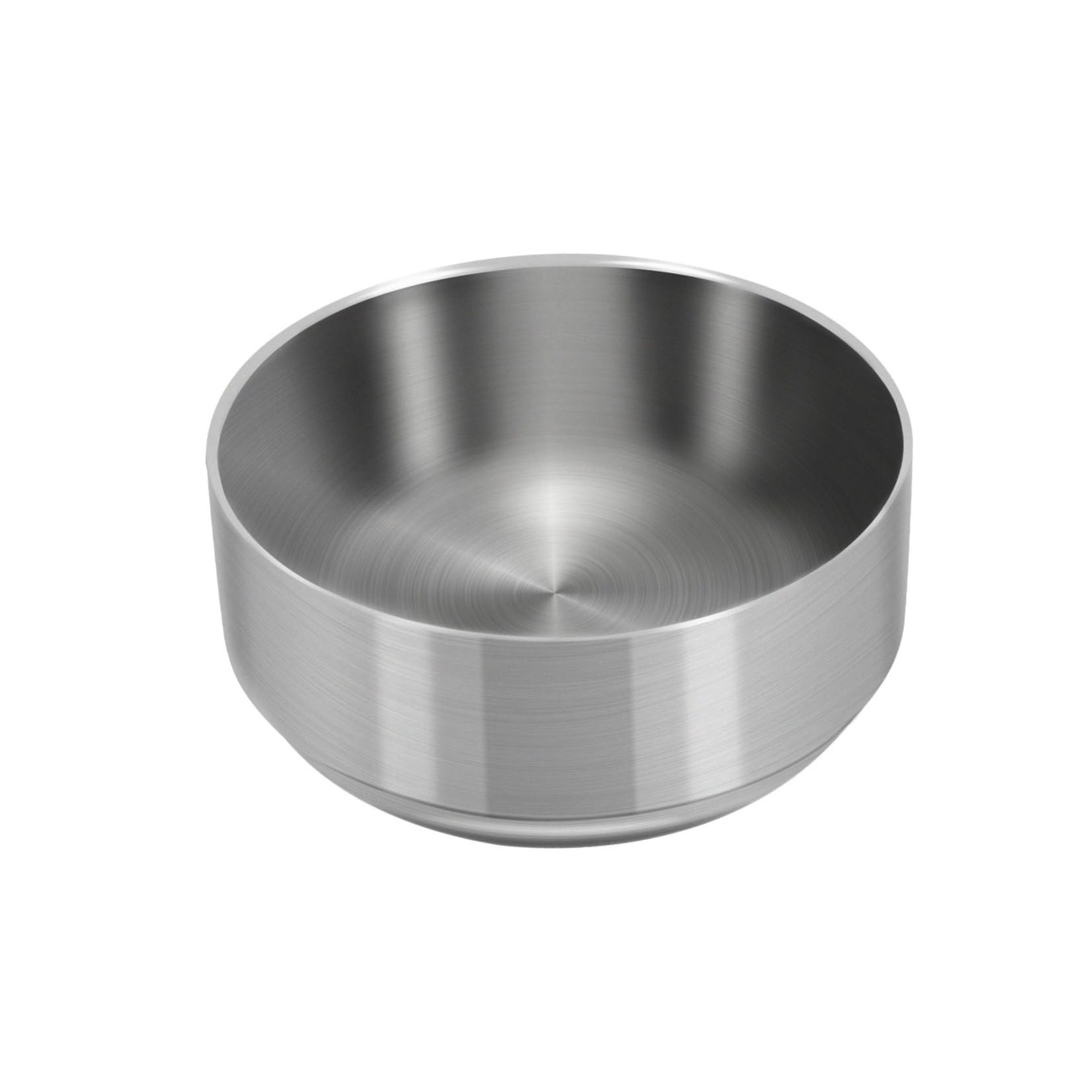 COLLBATH Stainless Steel Double Bowl Pasta Bowl Japanese Ramen Bowl Porridge Bowl Food Container Heat Insulated Bowl Dinner Serving Bowl Household Rice Bowl Rice Tableware Home Bowl Silver