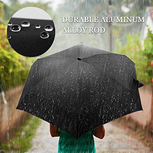Andoer Guarda-chuva de golfe de viagem mini-guarda-chuva leve dobrável Guarda-chuva de proteção UV p