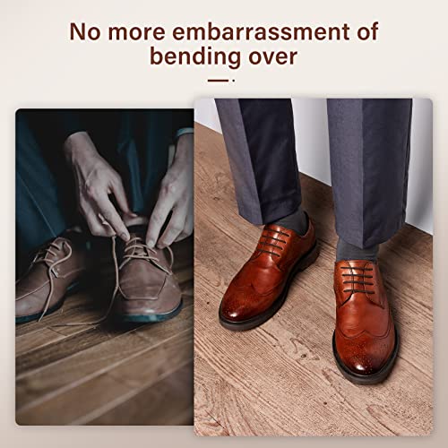 Inmaker No Tie Dress Shoe Laces For Men, Waxed Thin Oxford Round Shoelaces #TOP1