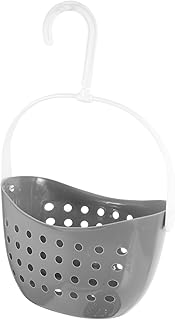 SHOWERORO Storage Hook Storage Basket Container Miniature Basket Bin with Handle Shampoo Storage Basket Water Pump Nozzle Replacement Wall Soap Dish Holder Basket for Fruit Fabric