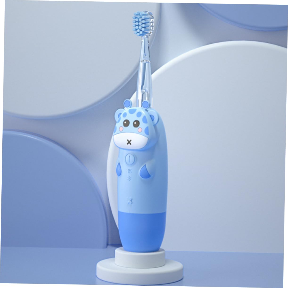 Beavorty 1Set Electric Toothbrush Sonic Tooth Brush for No Battery Required Gentle Bristles Light Cartoon Design for Teeth Cleaning