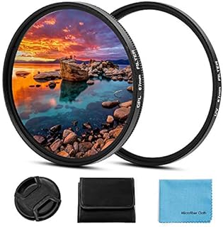 72mm Filter Kit,Fotover 72mm Universal UV CPL Filter Set UV protection Filter Circular Polarizing Filter with Centre Pinch Lens cap for Canon Nikon Sony Pentax Olympus Fuji Camera