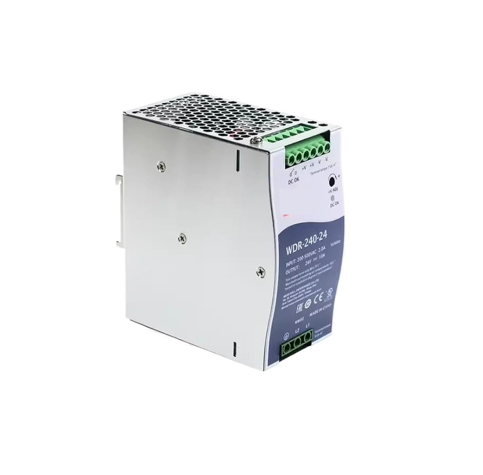 BALYDLUL 240W Single Output Power Supply WDR-240-24 WDR-240-48(WDR-240-48)