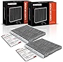 A-Premium 2-PC Cabin Air Filter with Activated Carbon Compatible with Jeep Gladiator 2020-2022, Wrangler 2018-2023, 2.0L 3.6L 6.4L, Replace# 68301863AA