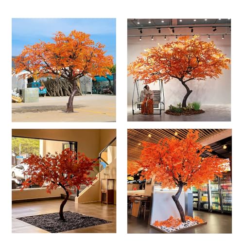 Árbol de arce artificial interior de 1.5m con hojas realistas y ramas moldeables 7