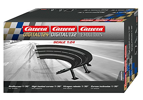 Carrera - rail et accessoire pour circuit - 20020574 - 1:24 - Carrera Evolution -Carrera Digital 124 - Virage relevé 1/30° (6)