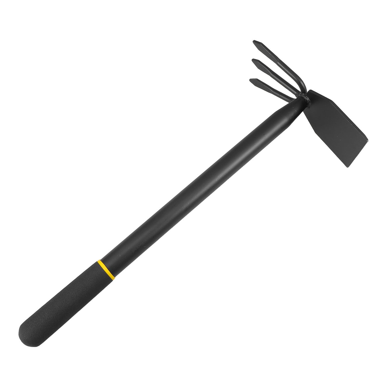 DOITOOL Herramienta Cultivadora de Jardín de Acero Manganeso Negro, Resistente y Cómoda para Desherbar y Plantar en Huertos y Jardines al Aire Libre