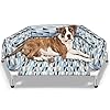 Orthopedic Dog Bed – Beds Bolster,Cooling Elevated Dog Beds with Metal Frame,Raised Dogs Bed for Dogs,Easy to Assemble,Up to 75 lbs,Medium