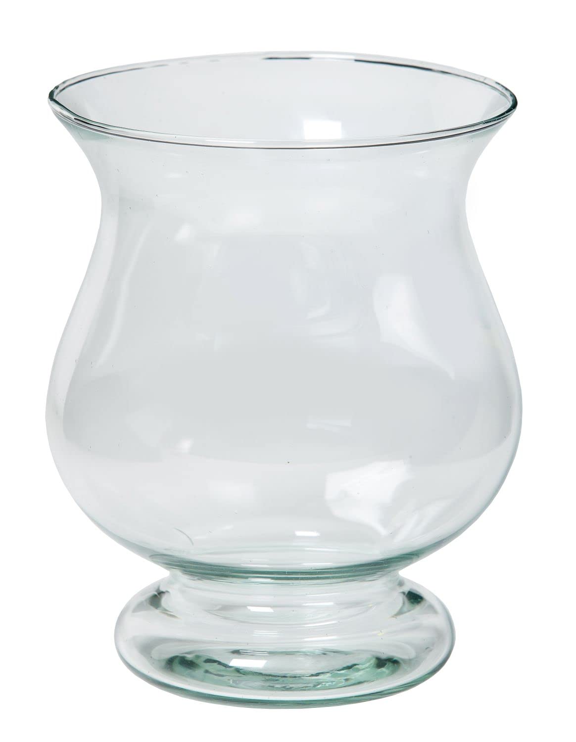 Inna-Glas Transparent Glass Goblet Vase Zaniye, 20Cm, Ø 17Cm