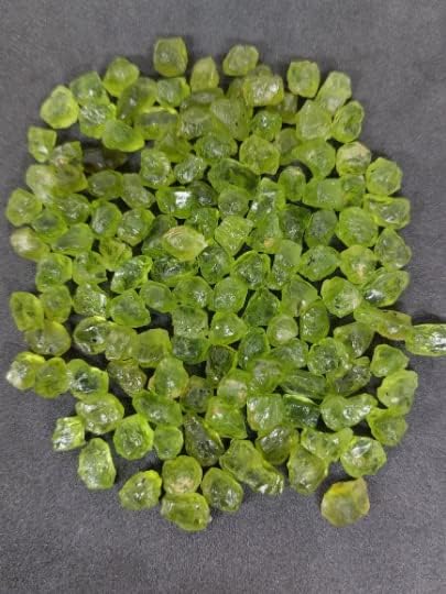 Miniatura 2 de Krishiv Exports - 10 piezas, peridoto natural, piedra preciosa en bruto, peridoto verde, peridoto suelto, semiprecioso crudo, joyería de peridoto de