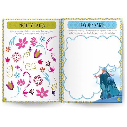 Image of Disney Frozen: 4-in-1 Activity Book Puzzles, Colouring, Games, and More for Kids Ages 4 to 6