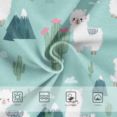 Wusikd Cute Alpaca Girls' Underwear Cotton Funny Girls Briefs Soft Toddler Underwear 2T3