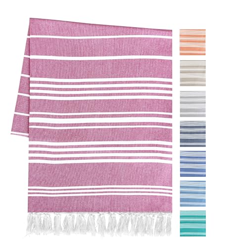 Artexia Serviette De Plage en Coton Drap De Plage Couverture Pique Nique Natte De Plage Plaid en Coton Serviette De Bain Fouta Plage Serviette De Plage XXL...