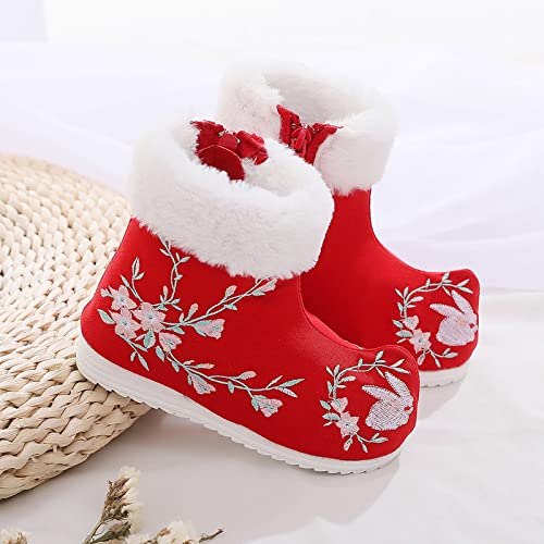Children Shoes Xloth Shoes Wwarm Winter Snow Boots Embroidered Printed Shoes Ethnic Style Cotton Boots Baby Boots2
