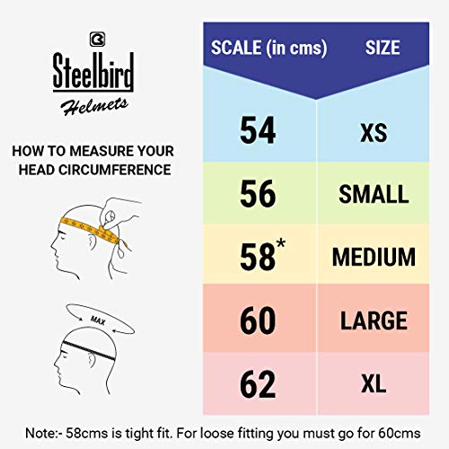 Image of Steelbird SBA-6 7Wings Gravity Open Face ISI Certified ABS Helmet