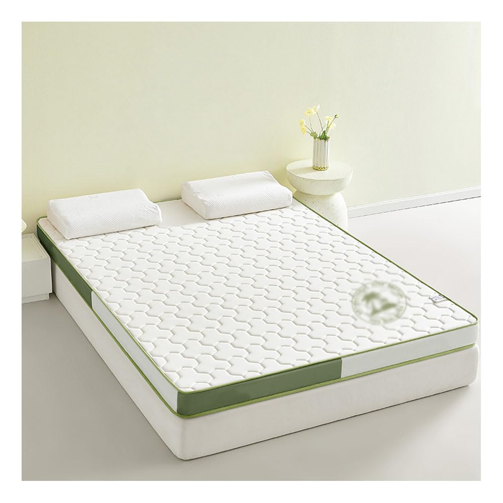Ghygetrich Mattress Topper, Single Mattress Double Mattresses Double Mattress Topper Memory Foam Mattress Topper Green 180x200cm