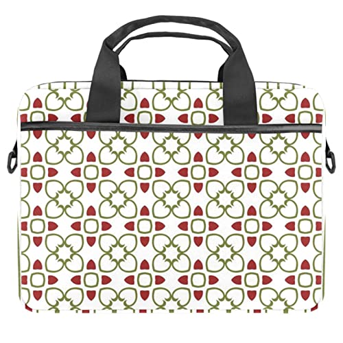 Sac à bandoulière géométrique pour ordinateur portable 13 à 14.5 pouces multicolore