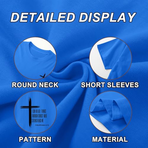 Image of KEEVICI Boys Christian Graphic Tees God Jesus Shirts for Kids Cross Faith Bible Verse Inspirational Religious Cotton T Shirt