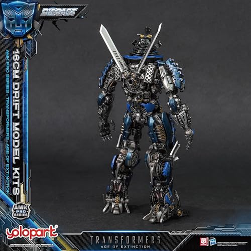 Image of YOLOPARK Transformers Toys Age of Extinction Drift Action Figure,AMK PRO Series 6.3 Inch Highly Articulated Transformers Model Kit for Ages 15 and Up,No Converting