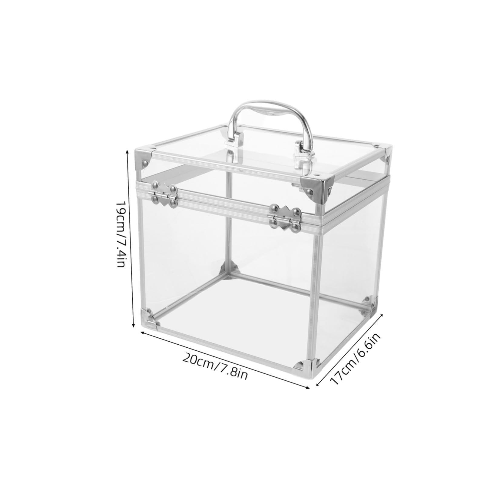 Alasum Scatola Porta Album in Acrilico Trasparente per Vinili e CD Organizer Compatto per Desktop Contenitore Portatile per Dischi con Ampio Spazio e Design Elegante