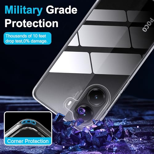 Image of for Xiaomi Poco X7 Pro Screen Protector(2 pack) Tempered Glass flim with case,9H Hardness,Anti-Scratch, Case Friendly, Bubble Free,HD Clear