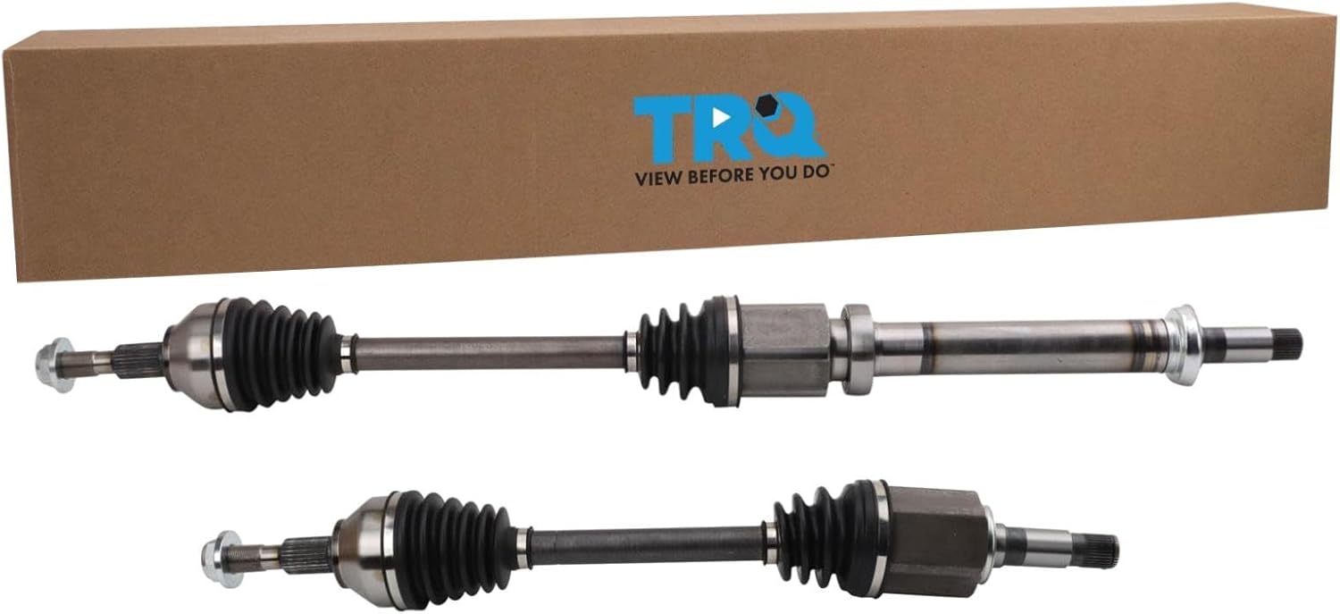 TRQ Front CV Axle Shaft Assembly Set Driver & Passenger Side Compatible with 2014 Ford Fusion 2013-2016 Lincoln MKZ