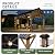 Aoxun 12' x 10' Outdoor Wood Gazebo, Hardtop Gazebo Permanent Wooden Pavilion with Gable Galvanized Steel Roof, for Patio, Garden, Backyard(Nature)