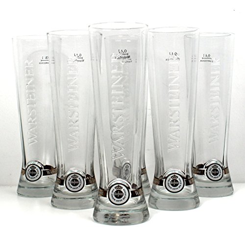 Warsteiner birra vetro 6 X 0,3l Cups Bicchieri di birra Boccale da Birra ~ MN 376 0872