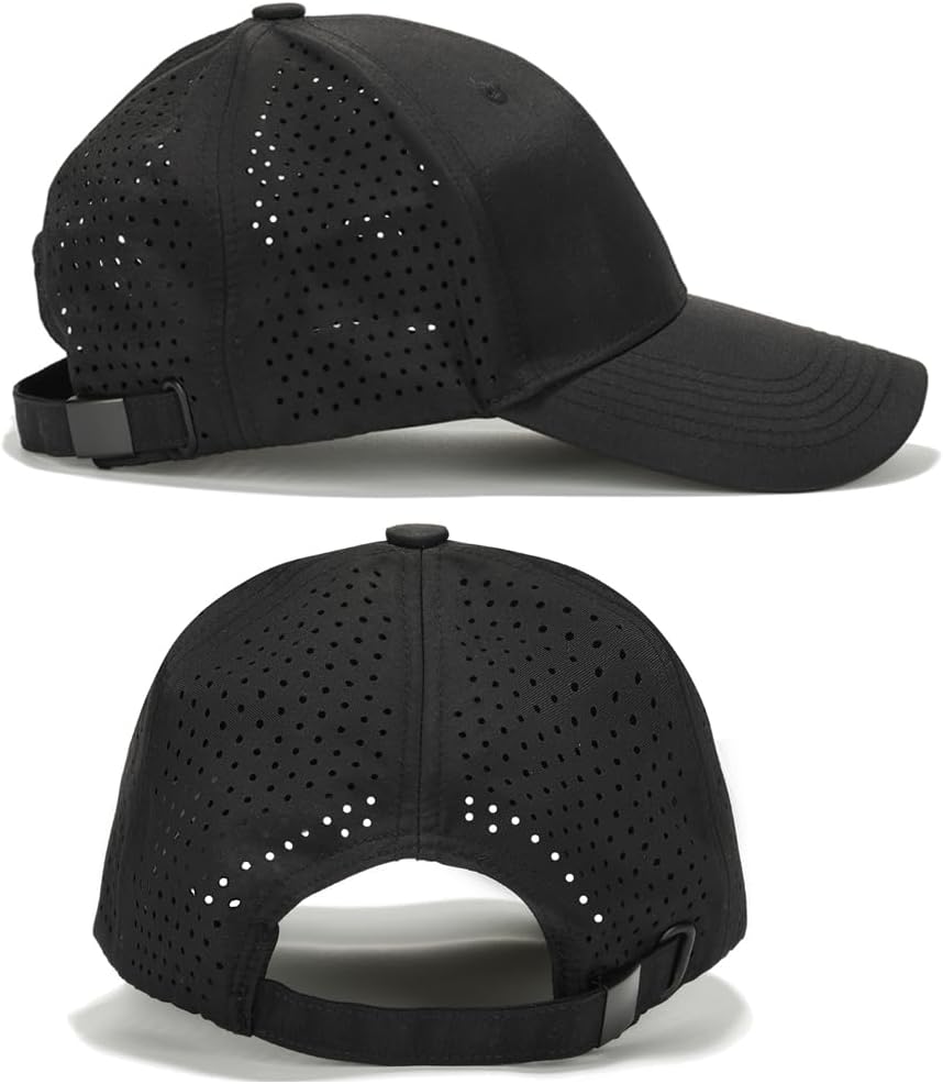 Men Women Breathable Quick Dry Baseball Cap Laser Perforated Mesh Ball Cap - Image 6