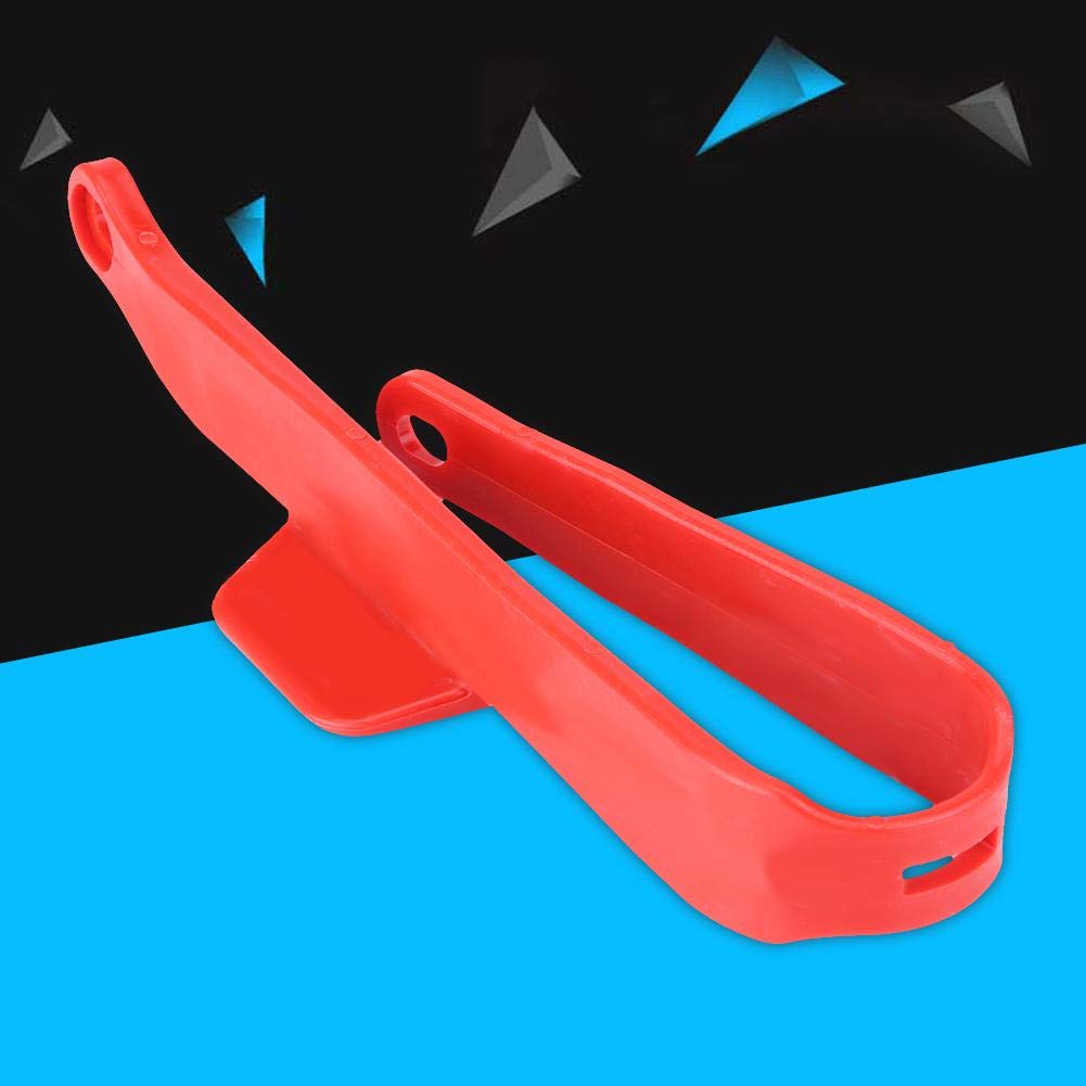 Protecteur de Bras oscillant, Protecteur de chaîne de Couvercle de Protection de Bras oscillant de chaîne de Moto pour BSE Bosuer(Rouge)