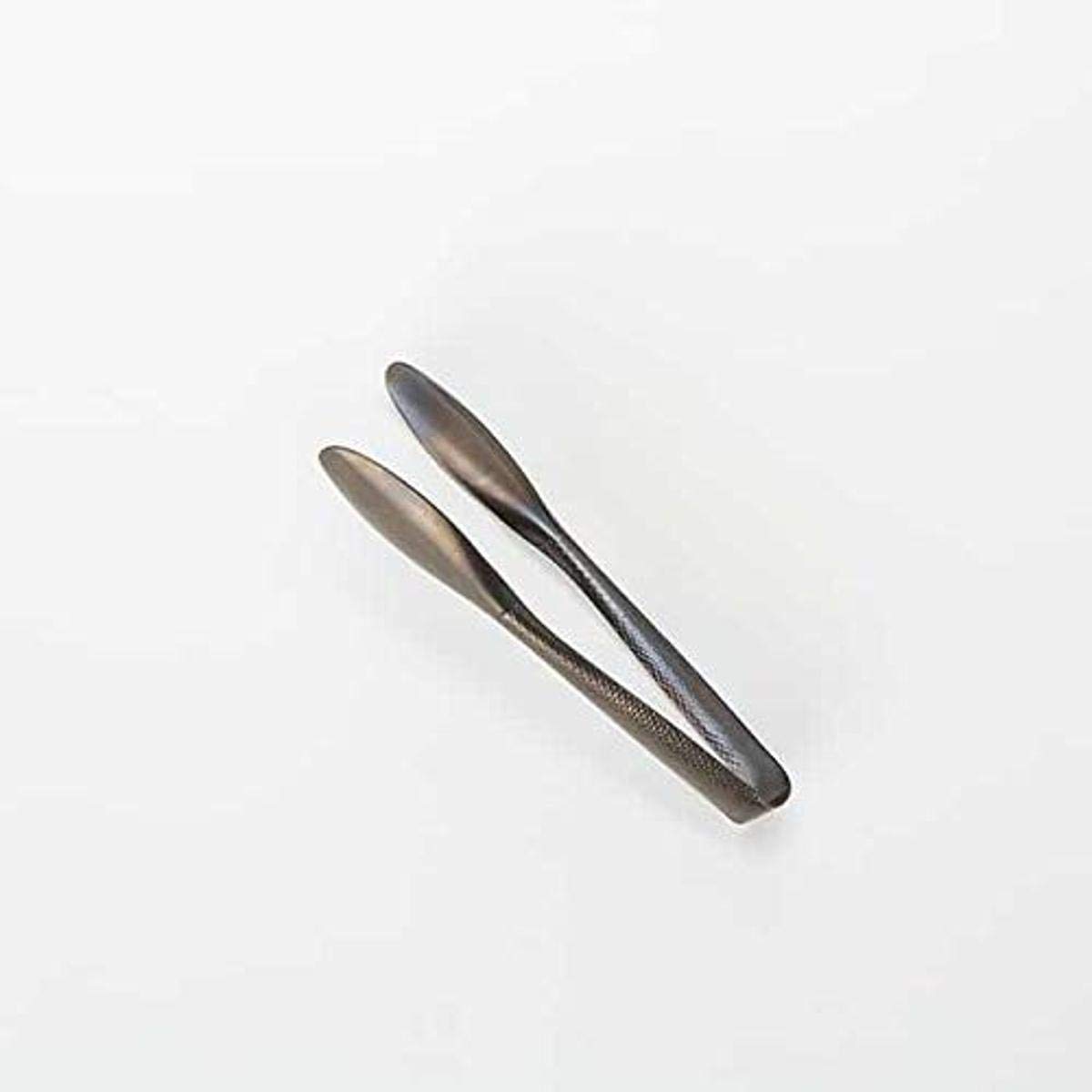 Vintage Black Hammered Serving Tongs by American Metalcraft – 6.05x1.75x1.05, Stainless Steel, Black, Model BLHT6