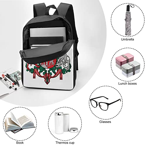 Latvia Flag Backpack with Adjustable Straps, Suitable for Travel Picnics Activities3