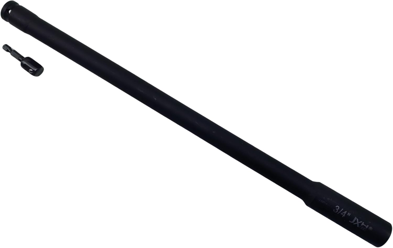 3/4-Inch Extra Deep Hollow Socket, 18-Inch Length, 1/2-Inch Drive or 1/4-Inch Hex Shank, 6-Point, for Long Threaded Rods/Bolts/Studs, Heat-Treated Cr-Mo Alloy Steel