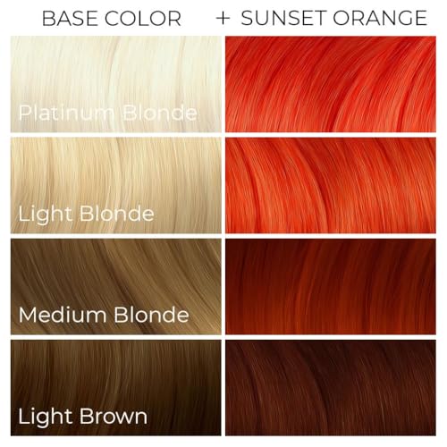 Image of ARCTIC FOX Semi-Permanent Hair Dye Sunset Orange - Vegan - 2 x 4 Fl Oz